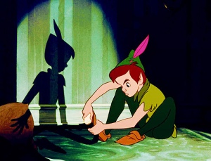 peter pan and shadow